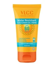 VLCC Water Resistant Sunscreen Gel Creme, SPF 60, 100g, All skin type, cucumber 