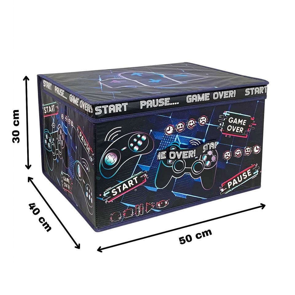 Large Collapsible Storage Box Folding Jumbo Storage Chest Kids Room Toy ...