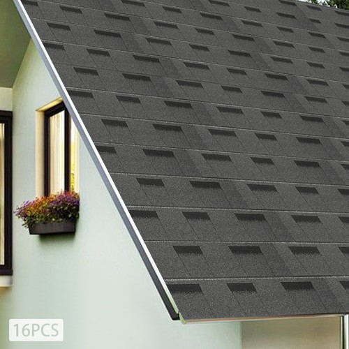 Roofing Shingles Asphalt Shingles Roof Tiles 16Pcs Asphalt Roof Shingles 5.3mm - Picture 59 of 80