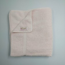 Vintage Surety Deluxe Bath Towel - Solid Pink Cotton Cloth - USA Made - 44 x 23"