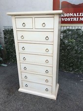 CASSETTIERA ARTE POVERA  COLORE BIANCO PATINATO  CAMERA DA LETTO CAMERETTA