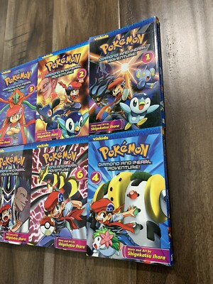 Pokemon Diamond Pearl Adventure Manga Series 1-6 Set Shigekatsu