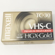 Maxell TC-30 HGX Gold VHS-C Video Camcorder Tape Premium High Grade