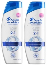 HEAD & SHOULDERS SHAMPOO 400 ML * CLASSIC CLEAN 2 IN 1 * 2 PCS