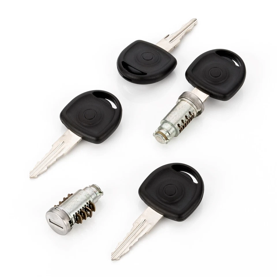 2x Cilindro de Cierre Eje de Bloqueo Cerradura con Llave para Opel Kadett E - Imagen 2 de 4