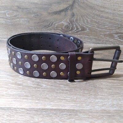 Hollister Black Braided Leather Belt with Round Metal Buckle Hollister | Accessories | New Hollister Faux Leather Belt  main image 2