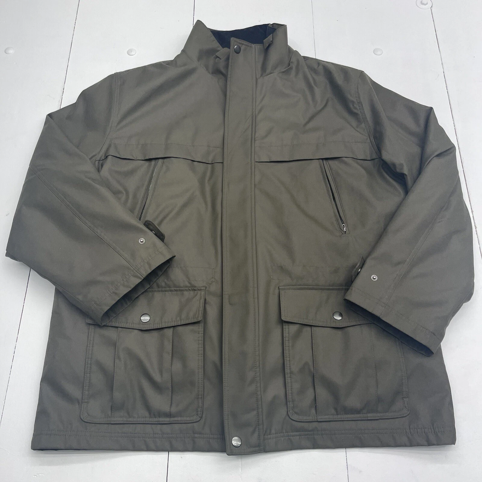 Cappotto giacca bomber Michael Kors verde impermeabile uomo taglia XXL RN121545