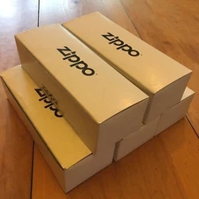 LOT OF 5 Zippo Manufacturing Company White Empty STORAGE BOX For Boxed Lighters