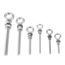 Marine Grade 316 Stainless Steel Simple Type Lifting Eye Bolt with Nut & Washer
