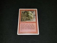 MTG 1x 4th Edition MP German FWB MISPRINT Manabarbs / Sedge Troll (art)