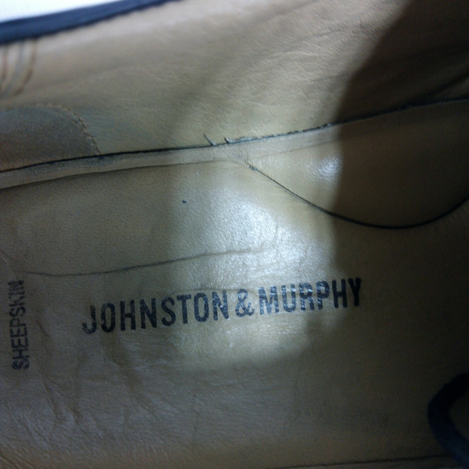 SAOLA Scarpe eleganti Oxford Johnston & Murphy pelle di pecora da uomo in pelle nera taglia 10M