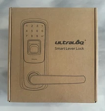 Ultraloq UL3BT Fingerprint Touchscreen Keyless Smart Lever Door Lock BRONZE NIB