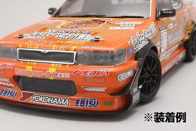 Yokomo Drift Car YUKE'S Team Orange with BEAST EYE C33 Laurel