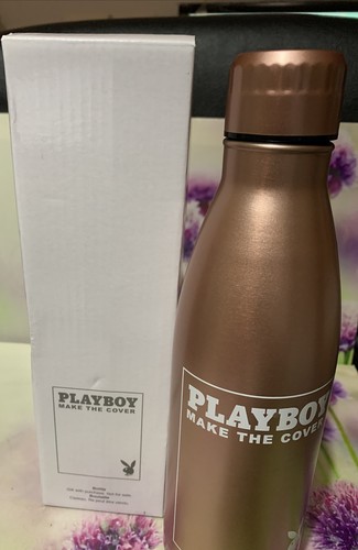 MAKE THE COVER PLAYBOY NEW DRINK WATER BOTTLE STAINLESS STEEL MADE (ROSE GOLD) - 第 1/10 張圖片