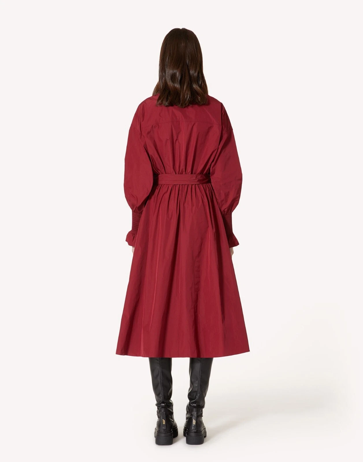 CAMICIA DONNA ROSSA VALENTINO TAGLIA 38IT 2US ABITO IN TAFFETA $975