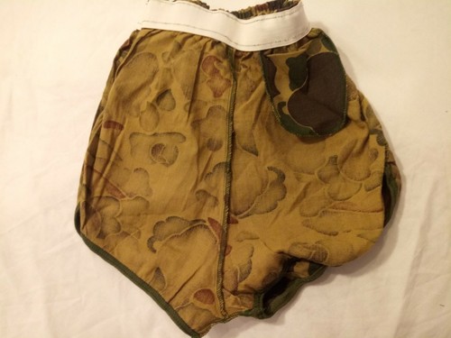 YOUTH BRUCE ELLIOT DUCK DOT PATTERN CAMOUFLAGE RUNNING SHORTS WAIST 20" XSMALL - Picture 10 of 12