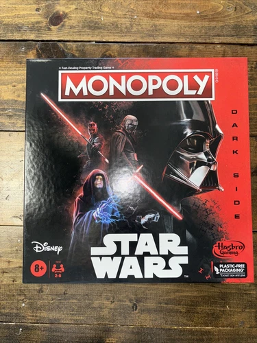 Monopoly Star Wars Dark Side Edition Board Game Disney Darth Vader Kylo Ren NEW