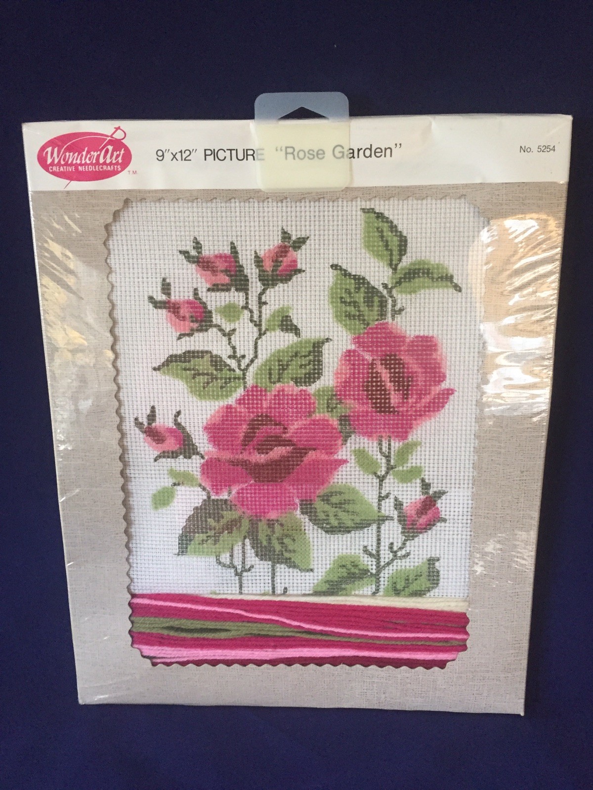 Vtg Rose Crewel Embroidery Kit New In Package eBay