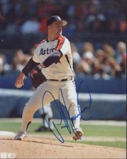 PETE HARNISCH ASTROS SIGNED AUTOGRAPHED 8X10 PHOTO W/ COA