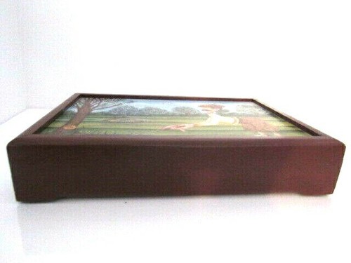 Old English Gentleman Playing Golf Storage Wood Box - Picture 5 of 10