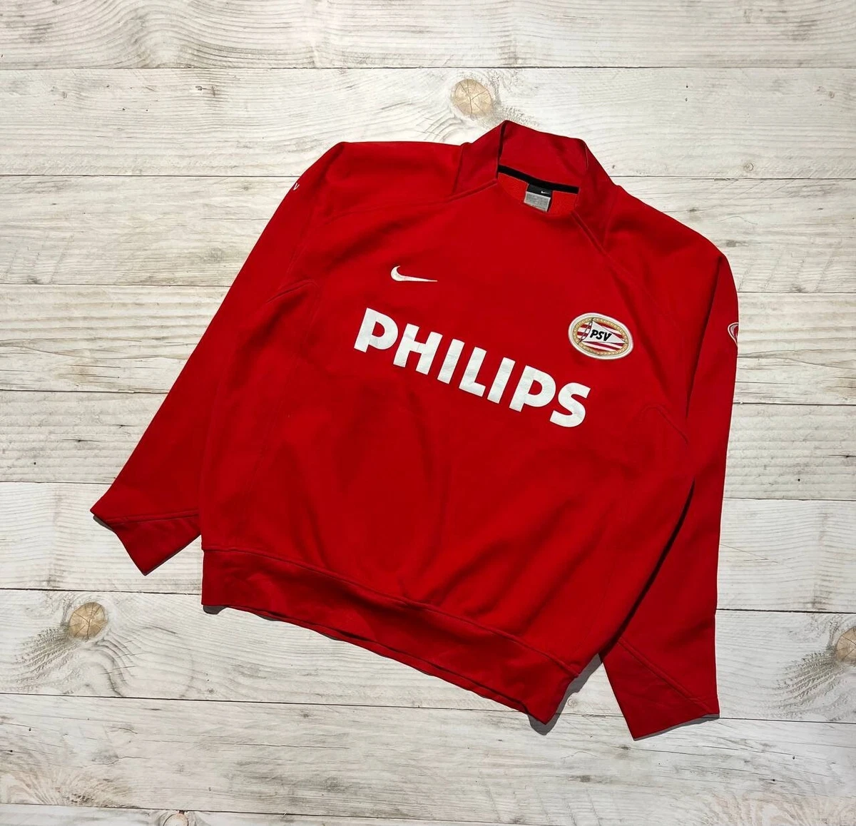 Vintage Nike PSV Eindhoven 00s Training Football Sweatshirt Man Red Size XL