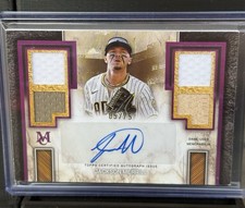 2025 Topps Museum Collection Jackson Merrill Signature Swatches Quad Auto /75