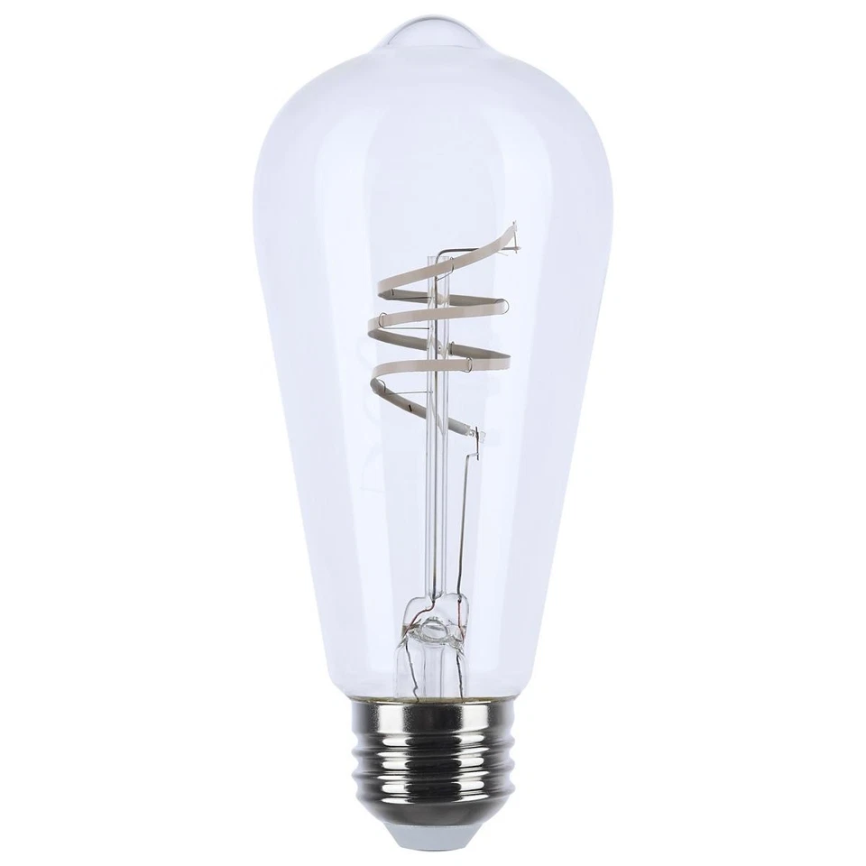 Satco S10520 - 6 Watt LED ST19 Filament Light Bulbs - 2700K (1,2, 6 or 12 Pack) - Image 2 of 4