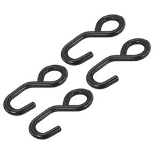 S Shape Strap Hook 25mm Plastic Coating for Truck Trailer Pack of 4