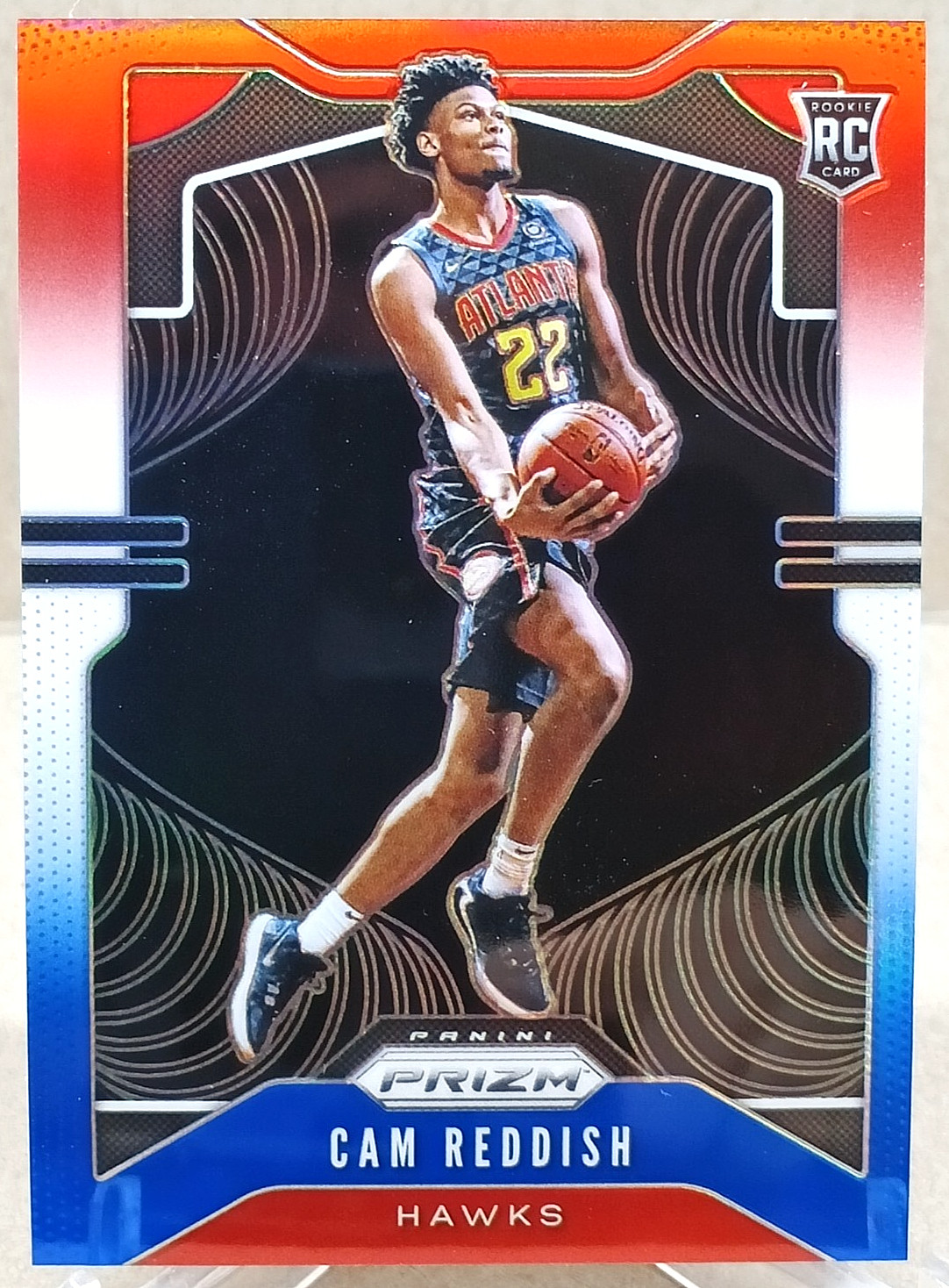 Cam Reddish 2019-20 Panini Prizm - Red White & Blue Prizm Rookie Card #256
