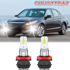 2X LED Fog Light Bulbs H8 H11 Fog Light Bulb White 6000K High Power DRL Lamps