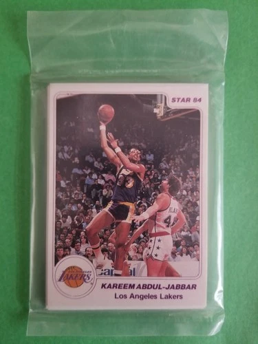 1984 Star ARENA LAKERS factory sealed set 10 cards (Magic, Jabbar, Worthy RC)