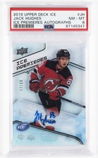 2019 UD ICE ICE PREMIERES AUTO #JH JACK HUGHES 77/99 PSA 8 AUTO