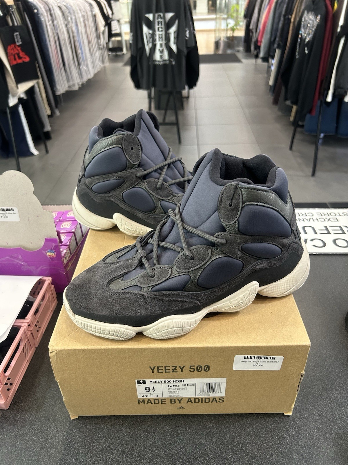 adidas Yeezy 500 High Slate Size 9.5