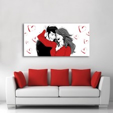 Quadro Pop Art Lupin e Margot Dipinto a Mano su Tela Quadri Moderni Arredo Casa