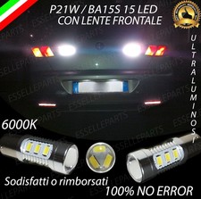 COPPIA LUCI RETROMARCIA 15 LED P21W BA15S CANBUS ALFA ROMEO 166 6000K NO ERROR