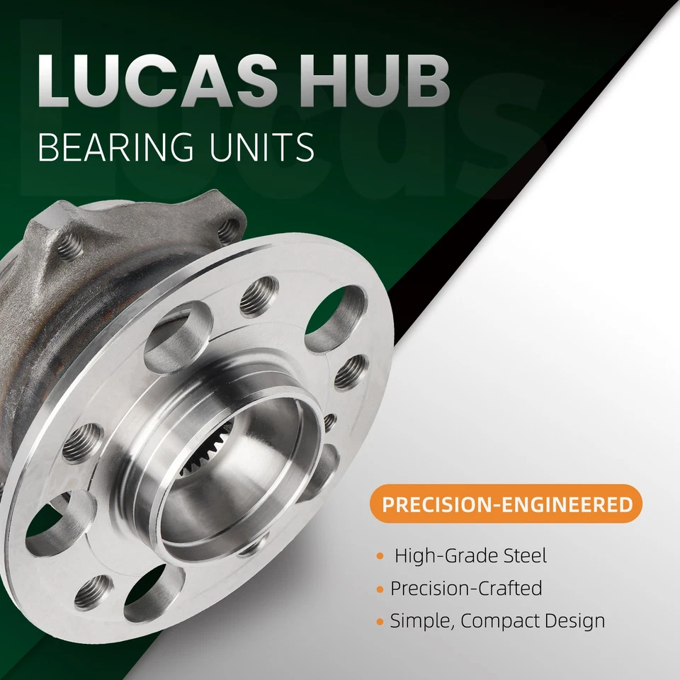 Par Lucas: 2 novos rolamentos de roda traseira para Mercedes-Benz E320 E350 E500 CLS400 - Imagem 2 de 4