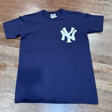 Vintage Derek Jeter New York Yankees T-shirt Majestic Youth XL MLB