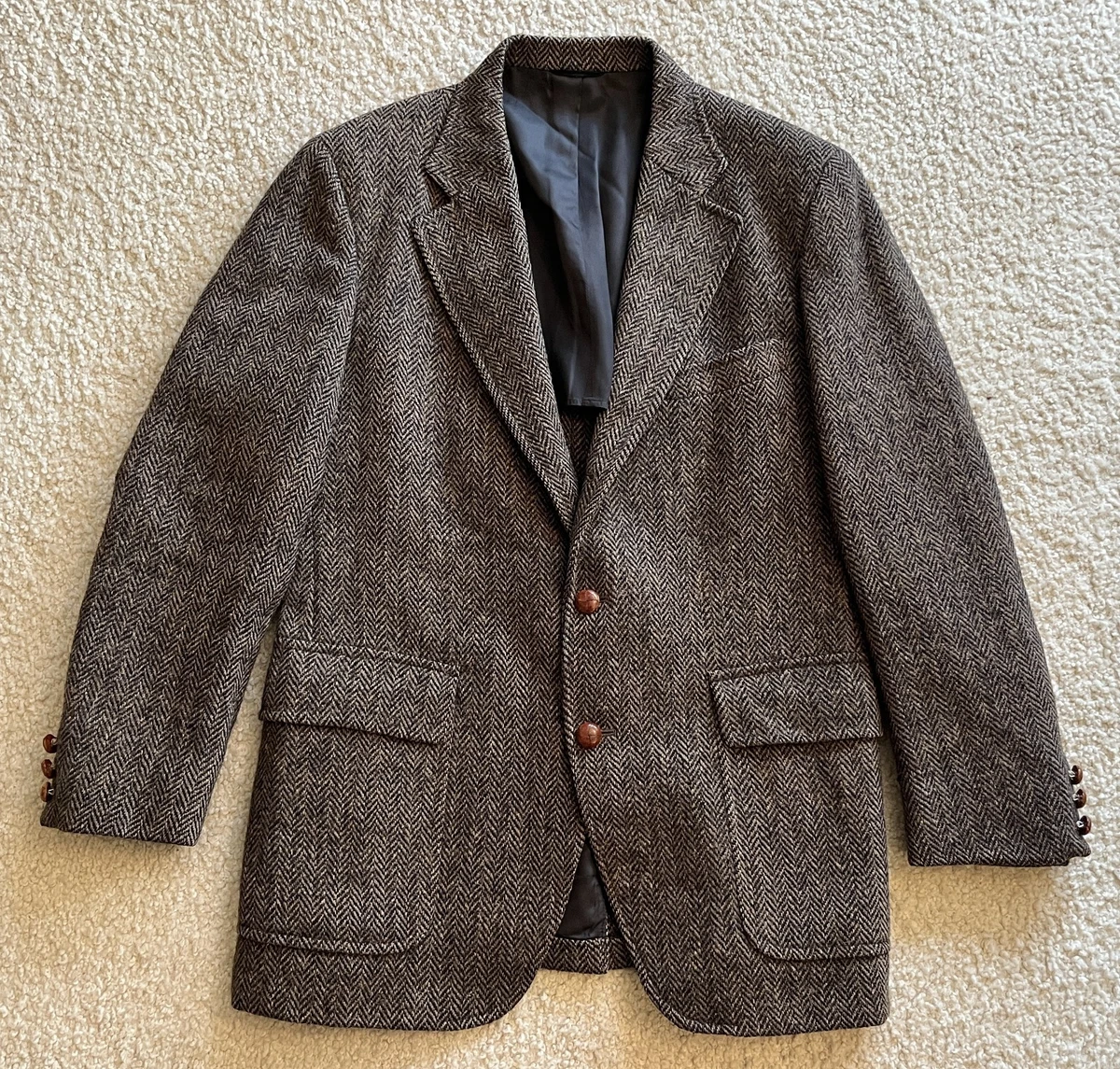 Vintage Harris Tweed Coat In Men's Coats & Jackets for sale - eBay