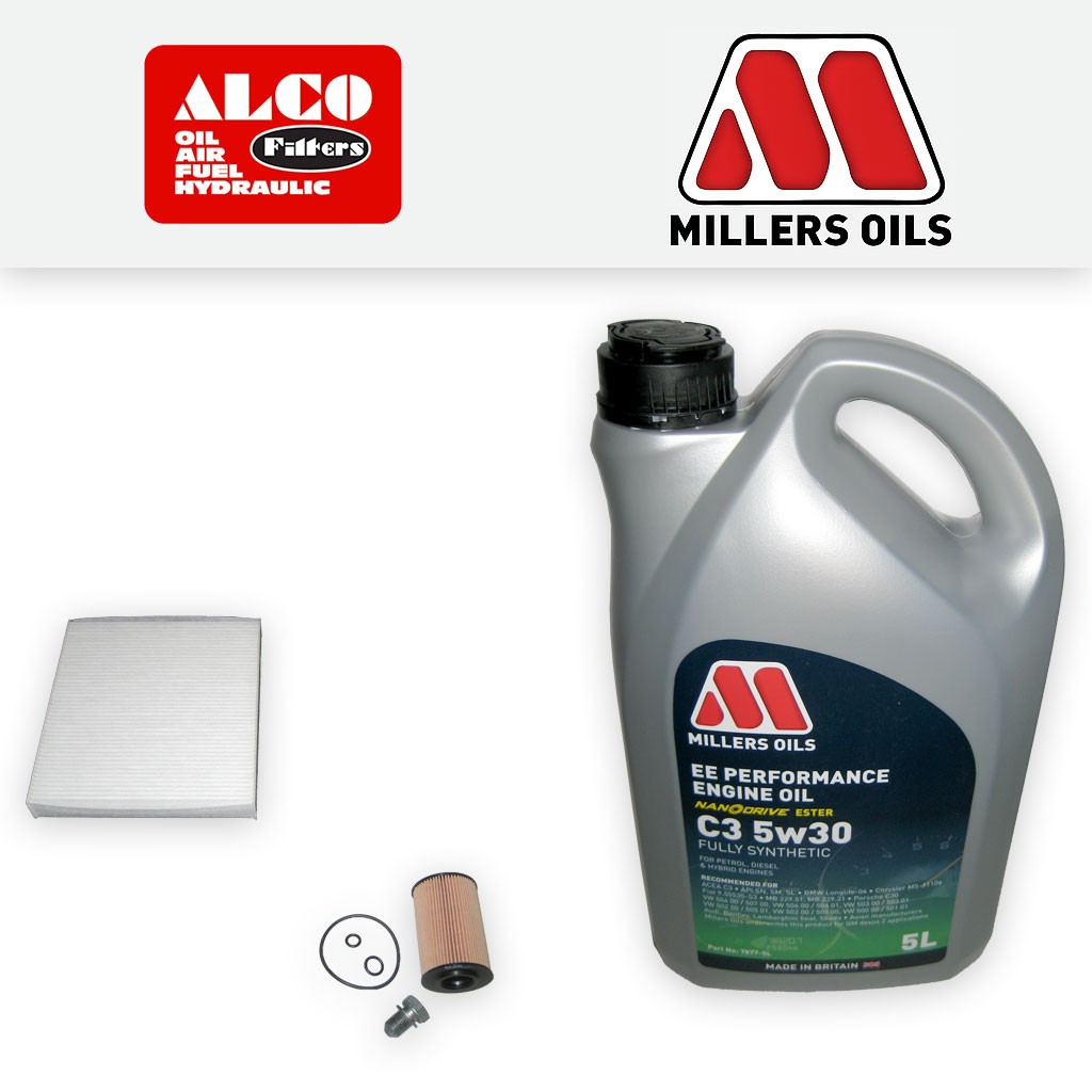 SERVICE KIT for SKODA FABIA 5J 1.6 TDI OIL CABIN FILTERS +OIL (2010-2010)