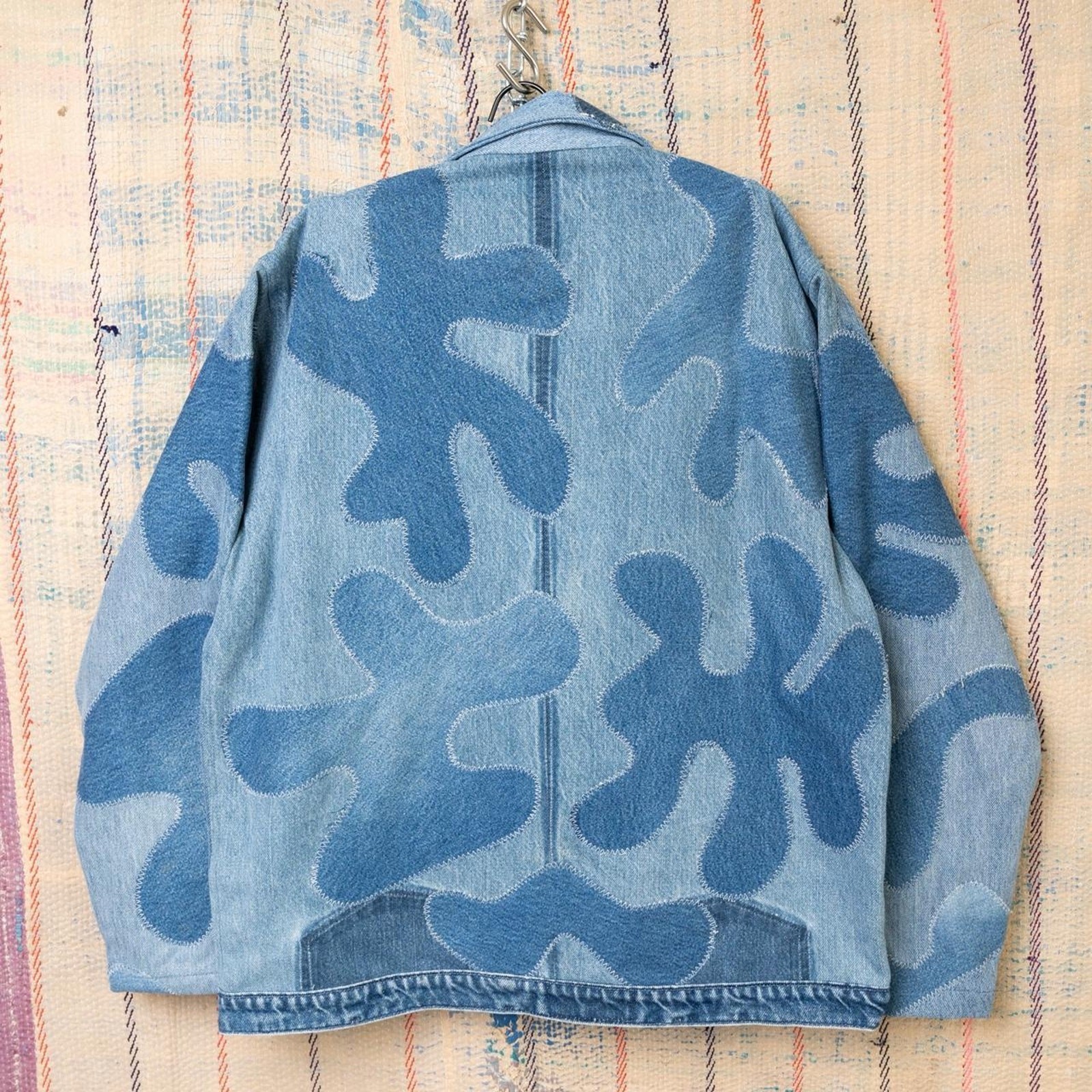 Custom upcycled patchwork denim jacket - image 2