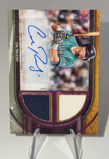 2025 Topps Museum Cal Raleigh Signature Swatch Dual Relic Auto #68/75 #SPDRA-CR
