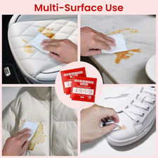 Stain Remover Wet Wipes Bulk, Individual Wrapped Clothes Portable Travel Mess...