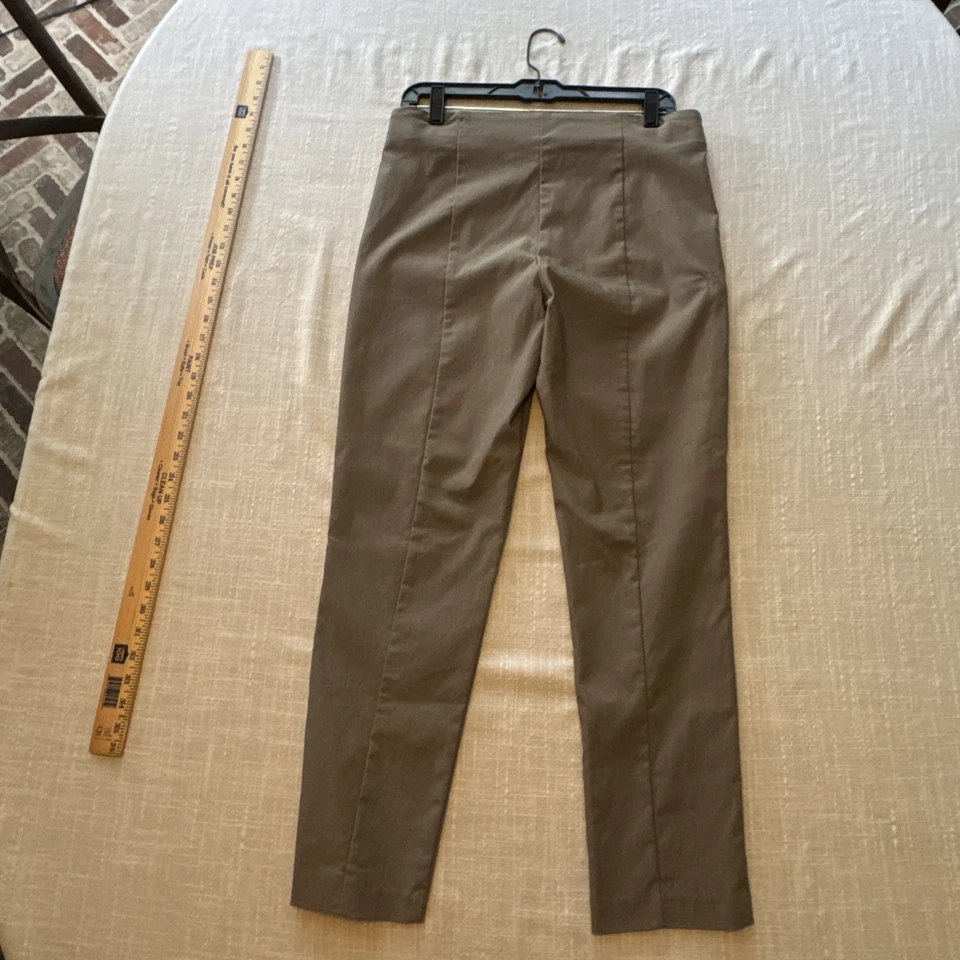 Pantalones Tribales Fia Pantalón Plisado Negocios Informales Carrera Pull On Crop Talla 10 Foto 2 de 4