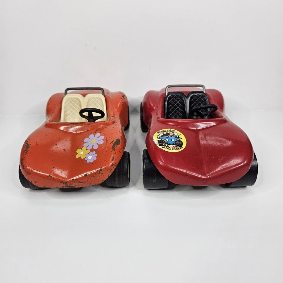 Lote de 2 buggies de dunas Tonka Fun años 70 acero prensado hechos en EE. UU. Foto 2 de 4