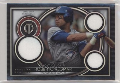 2020 Topps Tribute Triple Relics 52/150 Roberto Alomar #TTR-RAL HOF 2r7