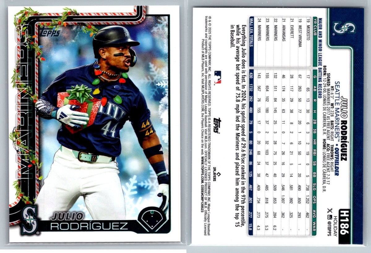 2025 Topps Holiday SP Variations Code 523 Santa Hat Lights Candy