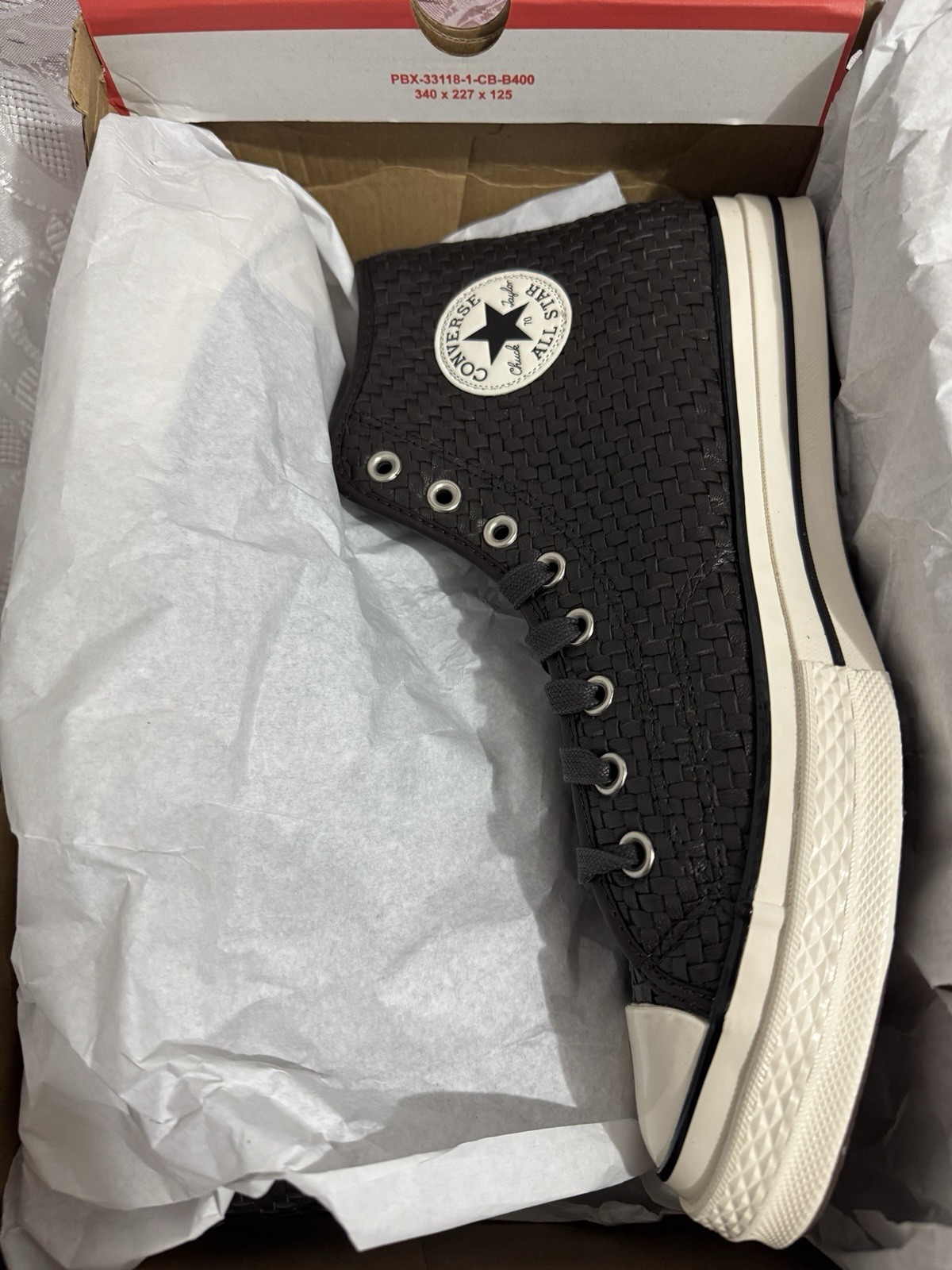 CONVERSE CHUCK 70 HI 11 WOVEN LEATHER DARK BROWN A19761C WEAPON CTAS ALL STAR image 8