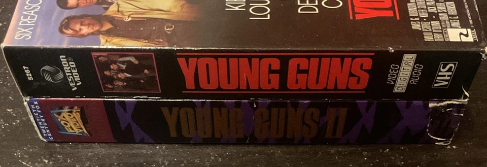 Young Guns 1 (1988) & 2 (1990) VHS Set - Image 3 of 4
