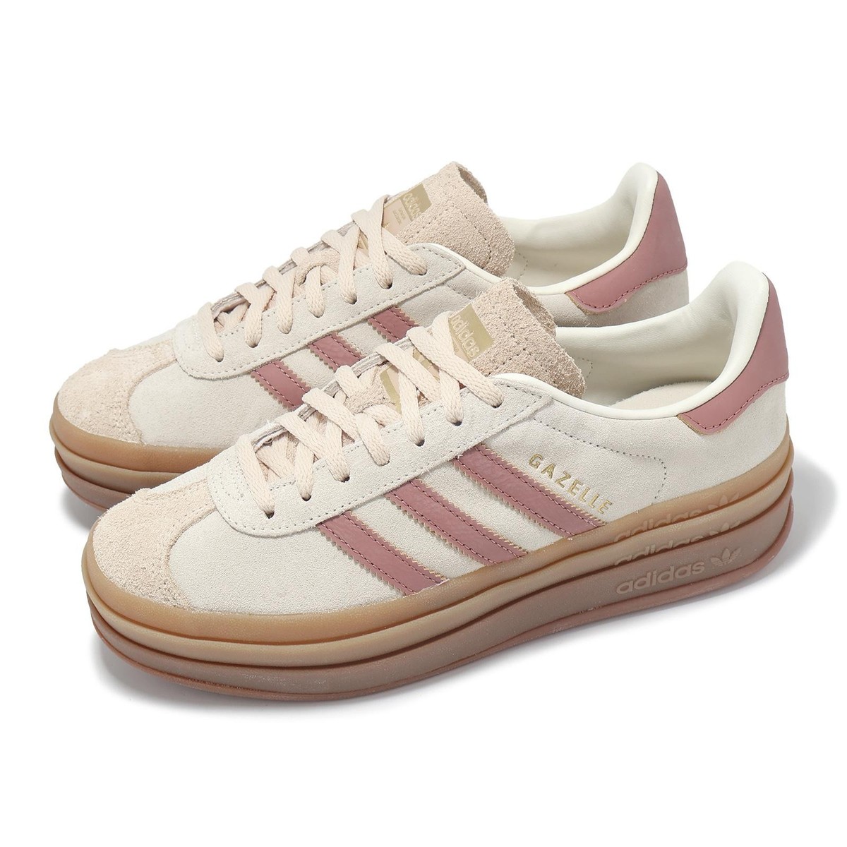adidas Originals Gazelle Bold W Cream Sand Strata Gum Women Casual - Main Image