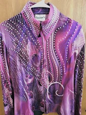 CONNIES WESTERN PLEASURE SHOW SHIRT JACKET HORSEMANSHIP SHOWMANSHIP HORSE HOBBY